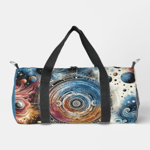 Futuristische Batik Kosmic Art - Space Design Duffle Bag