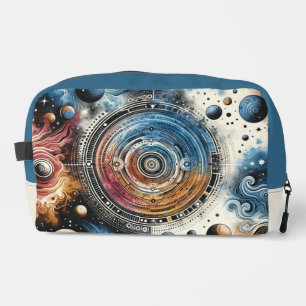 Futuristische Batik Kosmic Art - Space Design Waschbeutel