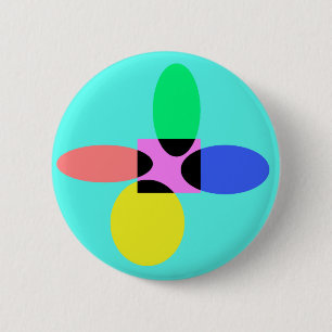 Futuristische Blume Button