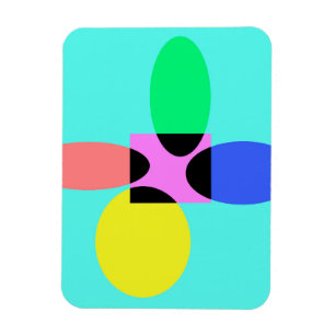 Futuristische Blume Magnet