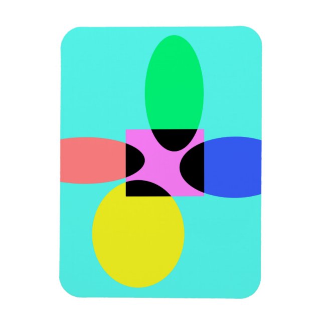 Futuristische Blume Magnet (Vertikal)