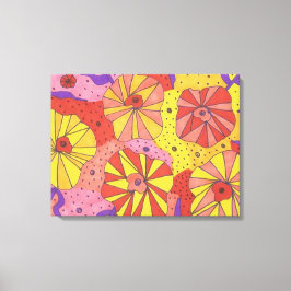 Futuristische Blumengarten Abstrakte Leinwand Kuns