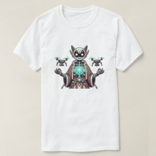 Futuristische Cat Robot T - Shirt Designs