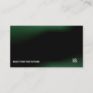 Futuristische Dark-Tech-Startup-Visitenkarte Visitenkarte