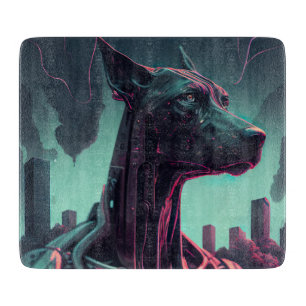 Futuristische Dogge Der Roboterbegleiter Schneidebrett