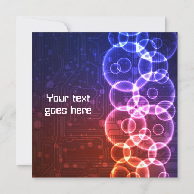 Futuristische Entwurfseinladung Einladung (Vorderseite)