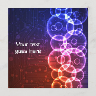 Futuristische Entwurfseinladung Einladung