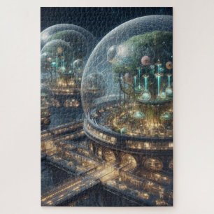 Futuristische Fantasy Pflanze Bio Domes