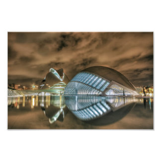 Futuristische Gebäude in Valencia, Spanien Fotodruck