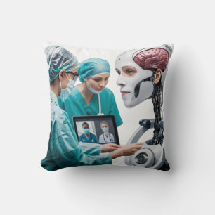 "Futuristische Gesundheitsversorgung: Zusammenführ Kissen