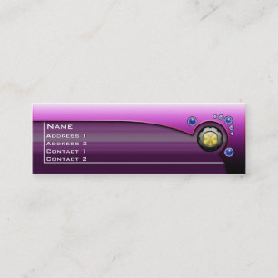 Futuristische Hi-Tech-Imitat-Metallic-Karte mit QR Mini Visitenkarte