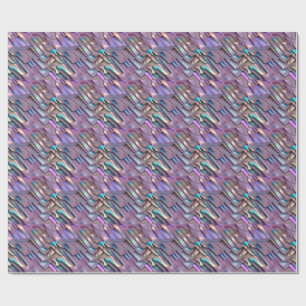 Futuristische Iridescent/abstrakte holografische Geschenkpapier