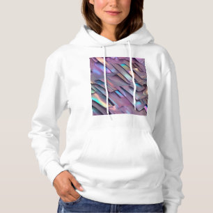 Futuristische Iridescent/abstrakte holografische Hoodie