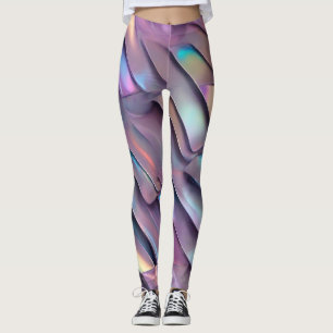 Futuristische Iridescent/abstrakte holografische Leggings