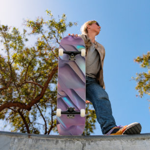 Futuristische Iridescent/abstrakte holografische Skateboard
