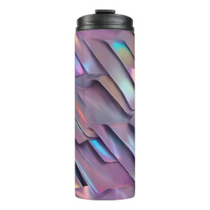 Futuristische Iridescent/abstrakte holografische Thermosbecher