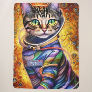 Futuristische Neonkatze Sherpadecke