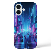 futuristische Neonstadt
