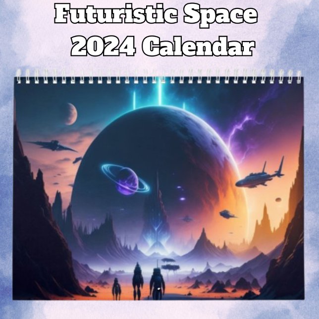 Futuristische Raumlandschaft 2024 Kalender (Von Creator hochgeladen)