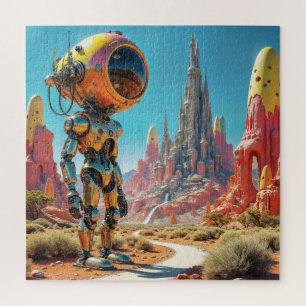 Futuristische Roboter-Standsicherheit