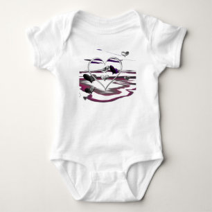Futuristische Romantik Baby Strampler