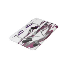 Futuristische Romantik Badematte