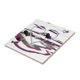 Futuristische Romantik Fliese