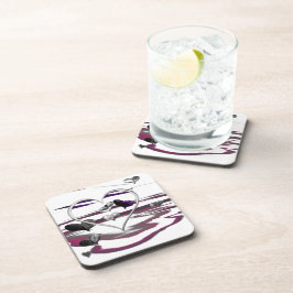 Futuristische Romantik Getränkeuntersetzer