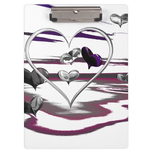 Futuristische Romantik Klemmbrett (Vorderseite)