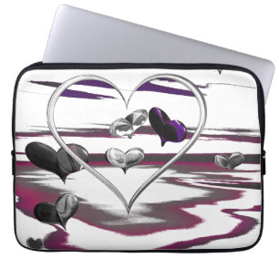 Futuristische Romantik Laptopschutzhülle