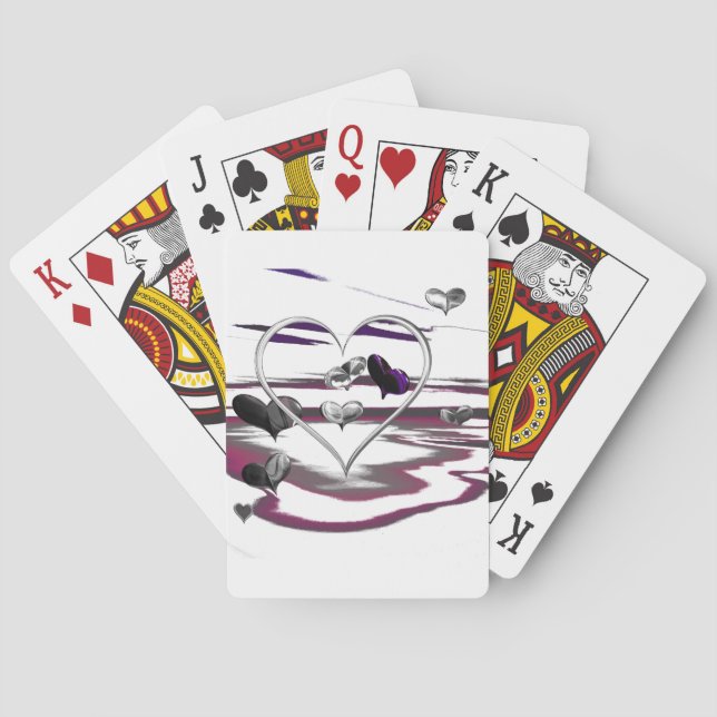Futuristische Romantik Spielkarten (Rückseite)