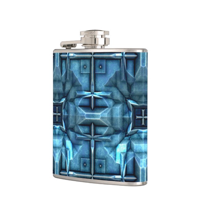 Futuristische Sci-Fi Armor 1 Wrapped Flask Flachmann (Links)