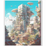 Futuristische Science Fiction Kunst Aufkleber<br><div class="desc">Fantasy Art Produkte von The Lunarium.</div>