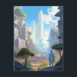 Futuristische Science Fiction Kunst Postkarte<br><div class="desc">Fantasy,  Sci-fi & Horror Art von The Lunarium.</div>