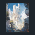 Futuristische Science Fiction Kunst Postkarte<br><div class="desc">Fantasy Art Produkte von The Lunarium.</div>