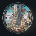 Futuristische Science Fiction Kunst Uhr<br><div class="desc">Fantasy Art Produkte von The Lunarium.</div>