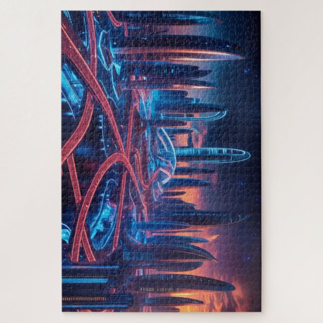 Futuristische Stadt (Vertikal)