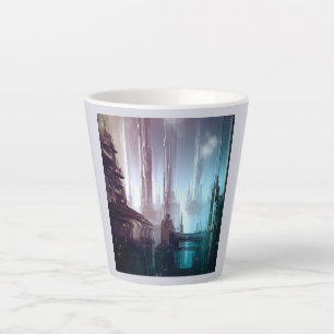 Futuristische Stadt 2 Milchtasse