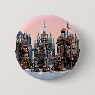 Futuristische Stadt Button
