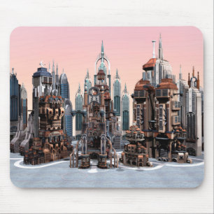 Futuristische Stadt Mousepad