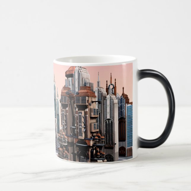 Futuristische Stadt Verwandlungstasse (Rechts)