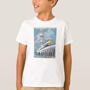 Futuristische Transport-Euro Linie T-Shirt