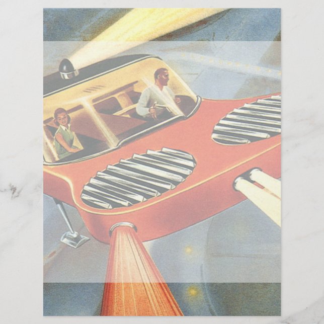 Futuristische Vintage Science Fiction (Vorderseite)