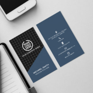 Futuristische Visitenkarte Social Media Icons