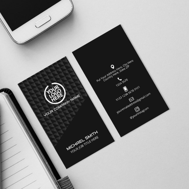 Futuristische Visitenkarte Social Media Icons (Von Creator hochgeladen)