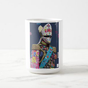 Futuristische Voxel-Glitch-Art-Militär-Offizier-Cy Kaffeetasse