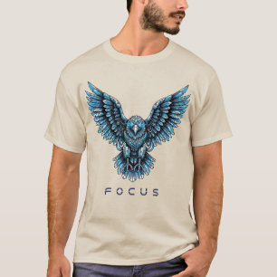 Futuristischer Adler mit Fokustext T-Shirt