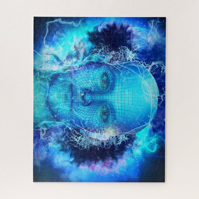 Futuristischer Android Robot (Vertikal)