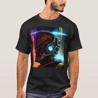 Futuristischer Astronaut 4K T-Shirt