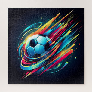 Futuristischer Cyber-Fußball-Speed-Sport